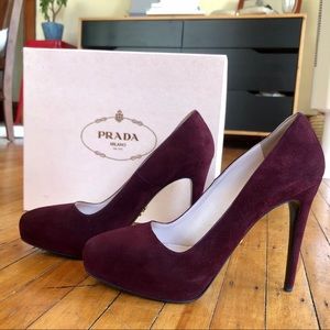 Suede Prada Pumps